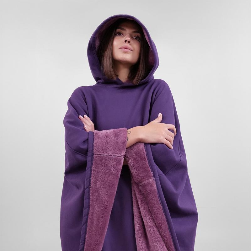 Weighted Hoodie Blanket with Faux Fur Lining