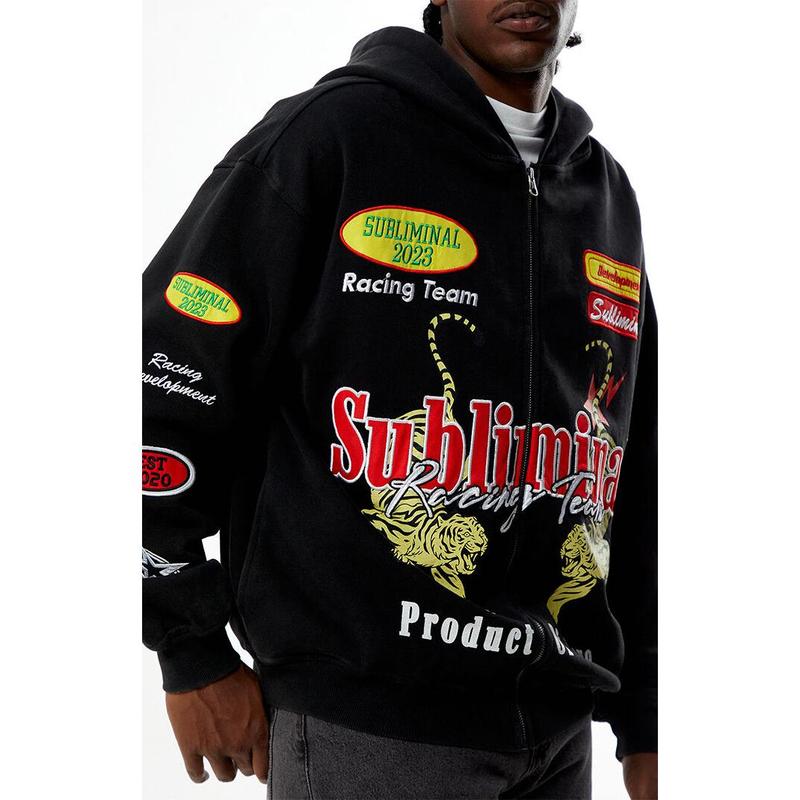 Men’s Racing Graphic Full Zip Hoodie