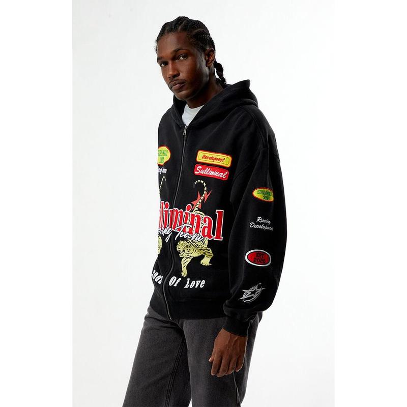 Men’s Racing Graphic Full Zip Hoodie