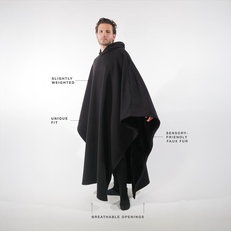 Weighted Hoodie Blanket with Faux Fur Lining