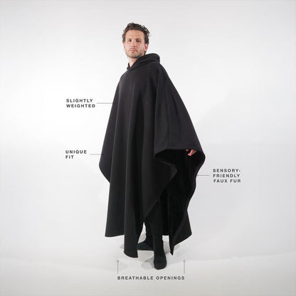 Weighted Hoodie Blanket with Faux Fur Lining