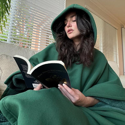 Weighted Hoodie Blanket with Faux Fur Lining