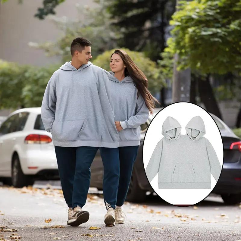 Unisex Matching Couple Hoodies with Double Hood Design