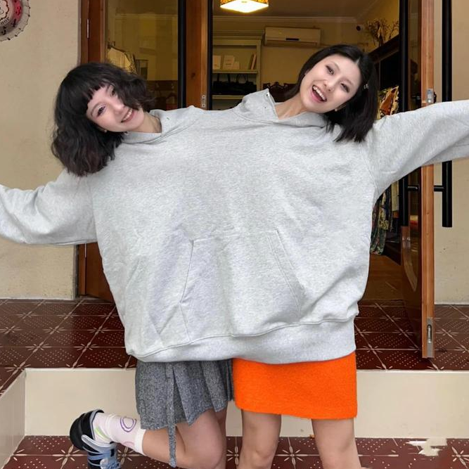 Unisex Matching Couple Hoodies with Double Hood Design