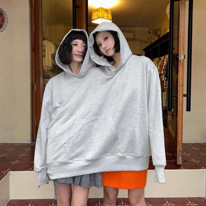 Unisex Matching Couple Hoodies with Double Hood Design