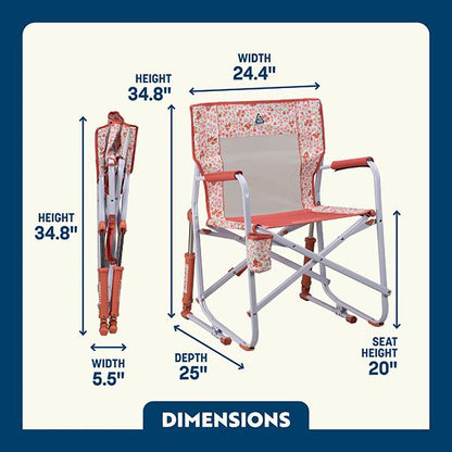 Portable Folding Freestyle Rocking Camping Chair