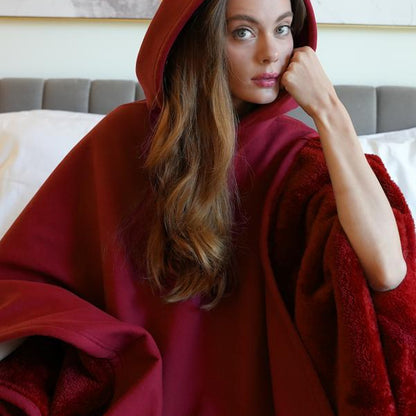 Weighted Hoodie Blanket with Faux Fur Lining