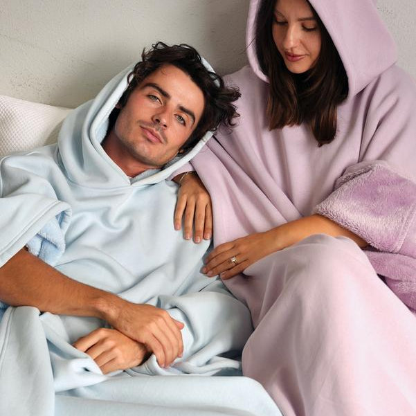 Weighted Hoodie Blanket with Faux Fur Lining