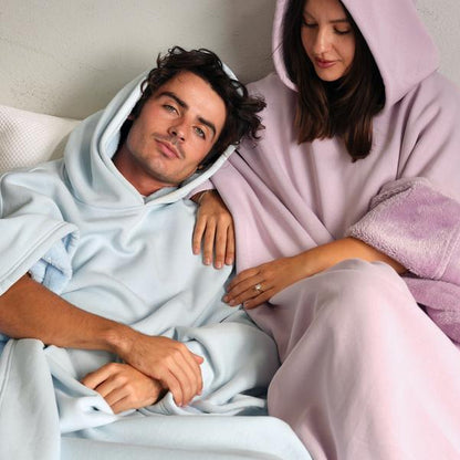 Weighted Hoodie Blanket with Faux Fur Lining